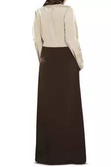 MyBatua Multicolor Poly Crepe Arabian Style Islamic Wear For Women Muslim Abaya With Hijab