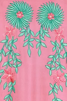 MyBatua Pink Viscose Arabian Style Islamic Wear For Women Muslim Abaya With Hijab