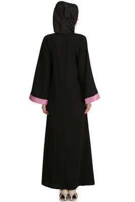 MyBatua Multicolor Polyester Arabian Style Islamic Wear For Women Muslim Abaya With Hijab 4