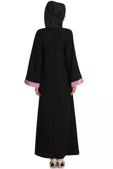 MyBatua Multicolor Polyester Arabian Style Islamic Wear For Women Muslim Abaya With Hijab