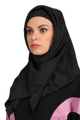 MyBatua Multicolor Polyester Arabian Style Islamic Wear For Women Muslim Abaya With Hijab 5