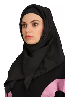 MyBatua Multicolor Polyester Arabian Style Islamic Wear For Women Muslim Abaya With Hijab