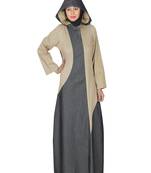 MyBatua Multicolor Denim Arabian Style Islamic Wear For Women Muslim Abaya With Hijab