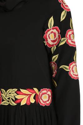MyBatua Black Polyester Arabian Style Islamic Wear For Women Muslim Abaya With Hijab 4