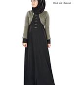MyBatua Multicolor Kashibo Arabian Style Islamic Wear For Women Muslim Abaya With Hijab
