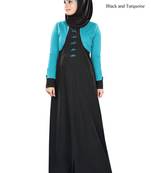 MyBatua Multicolor Kashibo Arabian Style Islamic Wear For Women Muslim Abaya With Hijab