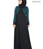 MyBatua Multicolor Kashibo Arabian Style Islamic Wear For Women Muslim Abaya With Hijab