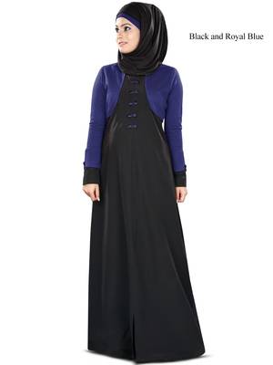 MyBatua Multicolor Kashibo Islamic Wear For Women Arabian Style Muslim Abaya With Hijab 1