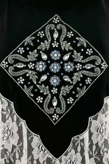 MyBatua Multicolor Poly Crepe Islamic Wear For Women Arabian Style Muslim Abaya With Hijab
