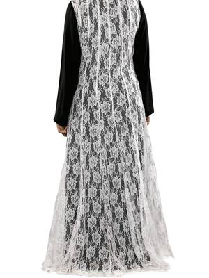 MyBatua Multicolor Poly Crepe Islamic Wear For Women Arabian Style Muslim Abaya With Hijab 5