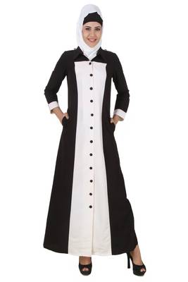 MyBatua Multicolor Viscose Islamic Wear For Women Arabian Style Muslim Abaya With Hijab 1