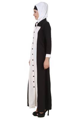 MyBatua Multicolor Viscose Islamic Wear For Women Arabian Style Muslim Abaya With Hijab 2