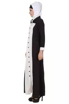 MyBatua Multicolor Viscose Islamic Wear For Women Arabian Style Muslim Abaya With Hijab