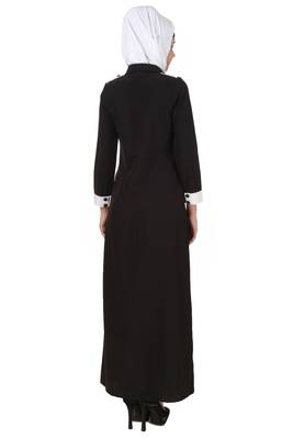 MyBatua Multicolor Viscose Islamic Wear For Women Arabian Style Muslim Abaya With Hijab 3