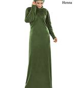 MyBatua Heena Viscose Islamic Wear For Women Arabian Style Muslim Abaya With Hijab