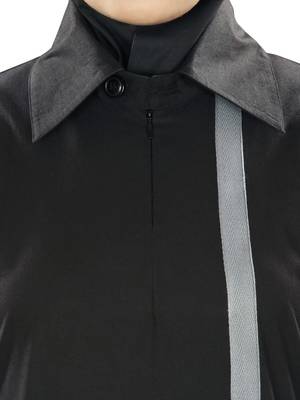 MyBatua Black Cotton Islamic Wear For Women Arabian Style Muslim Abaya With Hijab 3