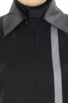 MyBatua Black Cotton Islamic Wear For Women Arabian Style Muslim Abaya With Hijab