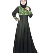 MyBatua Multicolor Polyester Islamic Wear For Women Arabian Style Muslim Abaya With Hijab