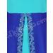 MyBatua Turquoise Poly Georgette Islamic Wear For Women Arabian Style Muslim Abaya With Hijab 2