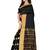 Black woven cotton silk saree with blouse