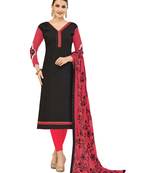 Black Embroidered Jacquard Salwar