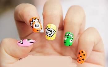 Shimmer 'n sparkle, new fashion elegant pearl false nails decoration .decals tips 1