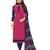 Pink embroidered jacquard salwar