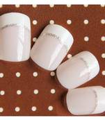 Shimmer 'n sparkle, new fashion light pink short design false nails decoration .decals tips