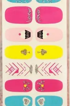 Shimmer 'n sparkle, new fashion metallic shining nail art sticker, french style nail art decoration