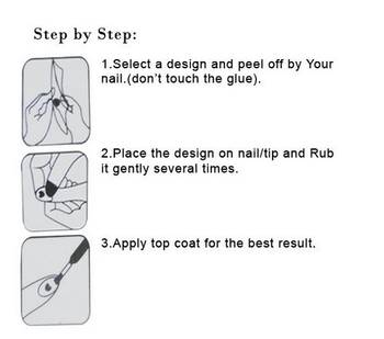 Shimmer 'n sparkle, new fashion metallic shining nail art sticker, french style nail art decoration 2