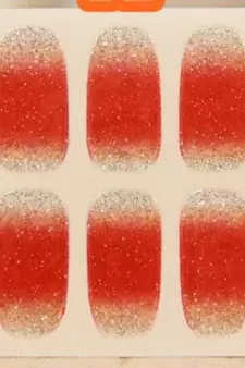Shimmer 'n sparkle, new fashion metallic shining nail art sticker, french style nail art decoration