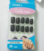 Shimmer 'n sparkle, new fashion black false nails decoration .decals tips