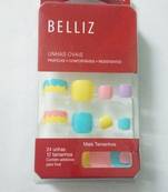 Shimmer 'n sparkle, new fashion black false TOE nails decoration .decals tips