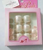 Shimmer 'n sparkle, new fashion black false TOE nails decoration .decals tips