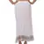 White Cotton Crinkled Long Skirt