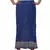 Blue Cotton Crinkled Long Skirt