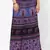 Purple Jaipuri Printed Cotton Wrap Skirt
