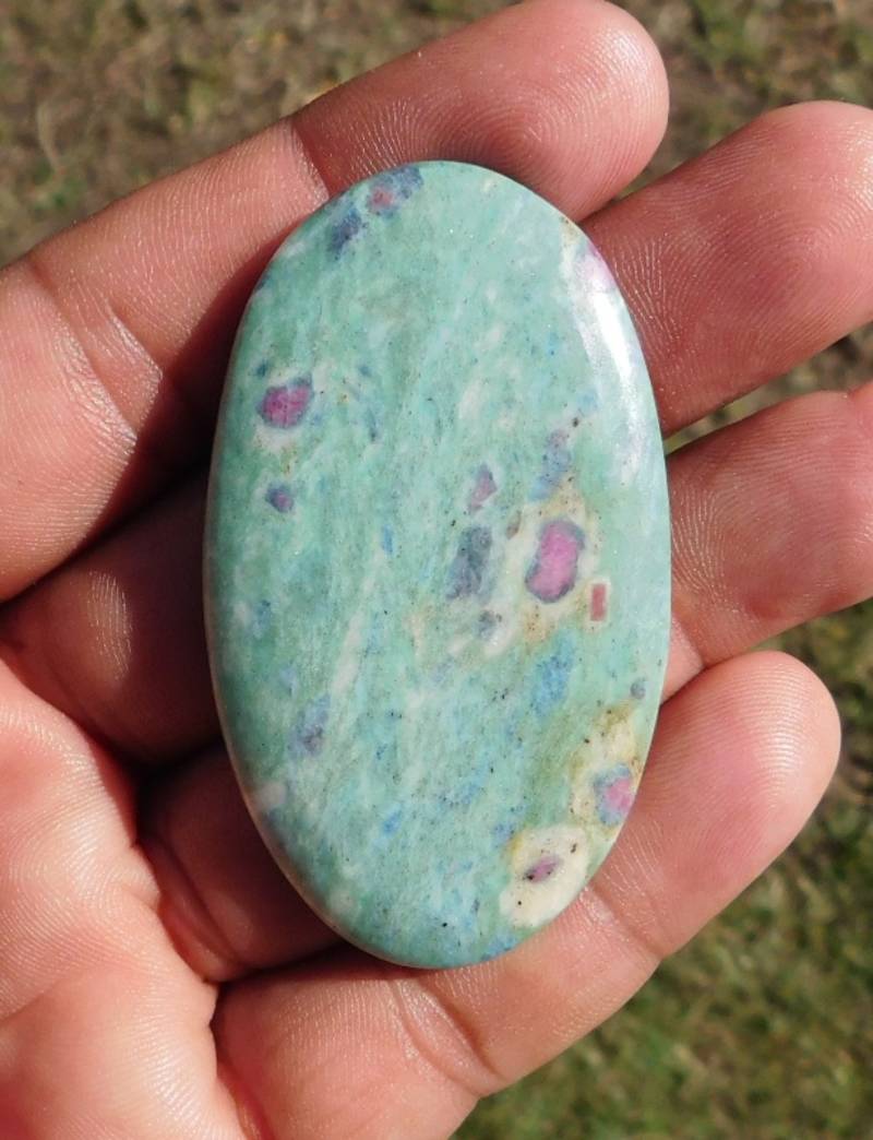 128.1 cts natural awesome ruby foxite 61x35x6mm loose cabochon ...