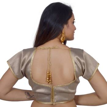 Anmol art silk Self Design stitched blouse 4