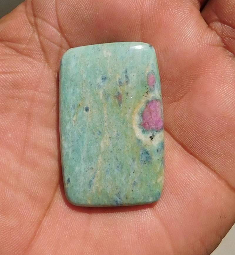 93.2 cts natural graceful ruby foxite 45x28x6 mm loose gemstone ...