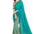 Firozi printed Weigless saree with blouse