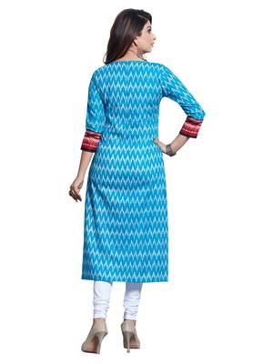 Multicolor Printed Cotton Unstitched Combo Kurti 5