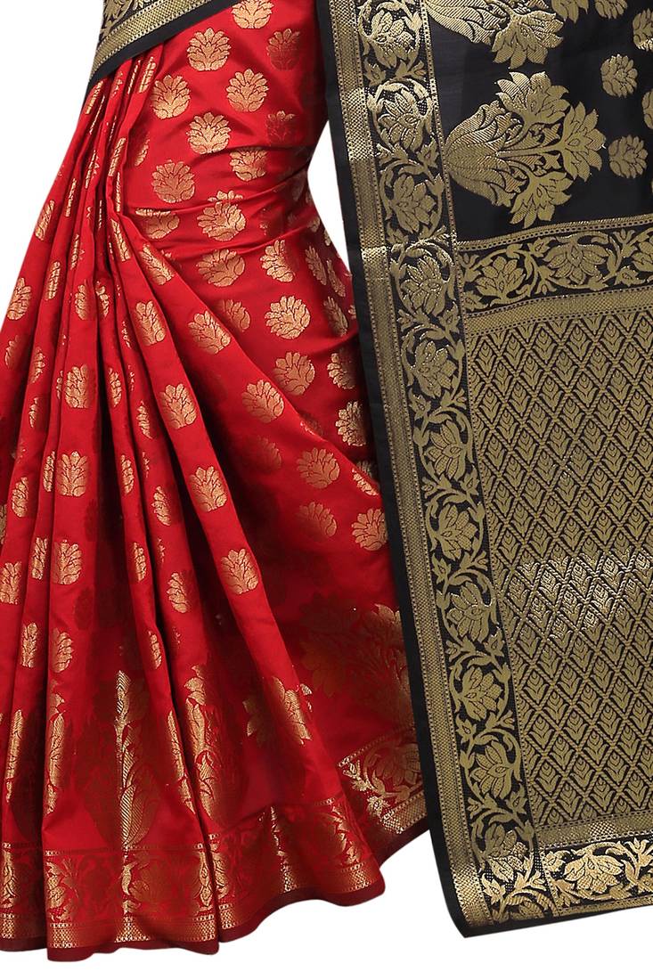 plain banarasi saree with border