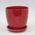 Gaia Red Ceramic Pot Planter in Medium Size