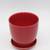 Gaia Red Ceramic Pot Planter in Medium Size