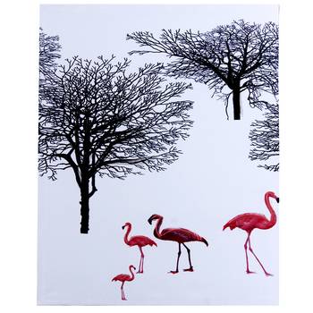 Swans In Ice Natural Canvas Painting 1