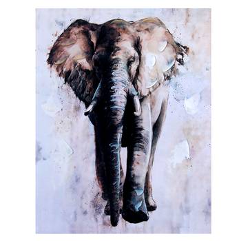 Canvas Elephant Portrait Wall Painting 1