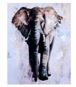 Canvas Elephant Portrait Wall Painting