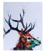 Sharp Horn Stag Canvas Painting