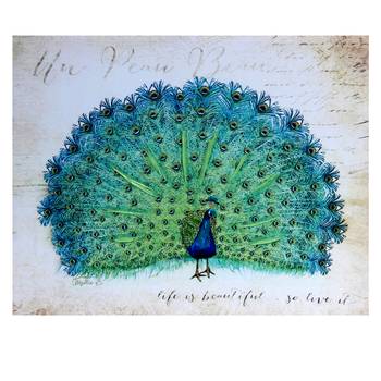 Dancing Peacock Canvas Painting 1